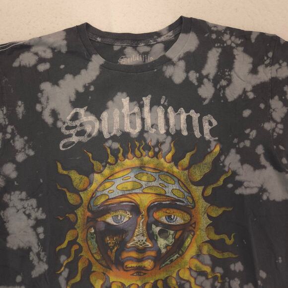 Sublime Band Short Sleeve Crew Neck Graphic T Shirt Mens Size Large L Black - Picture 1 of 9